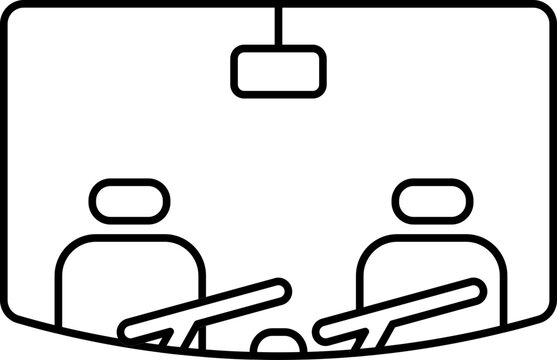recommend clip art: Windshield Wiper Icon In Black Line Art.