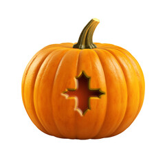 Obraz premium Halloween pumpkin font plus sign, + symbol. Isolated on transparent background. 