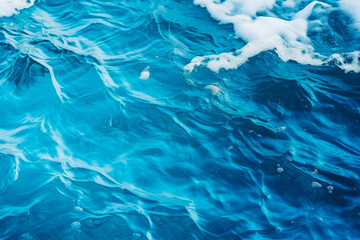 Water blue ocean closeup background waves.