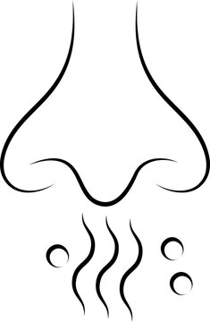 recommend clip art: Black Line Art Illustration Of Sneeze Icon.