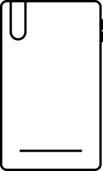 Isolated Phone Case Icon In Line Art.