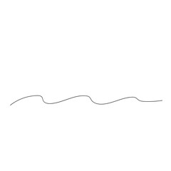 Wavy thin line illustration