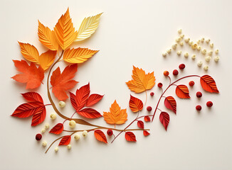 Naklejka na ściany i meble Autumn Aura: Inspiring Fall Seasonal Art