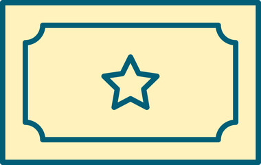 Banknote Icon In Yellow Color.