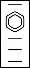 Shield Coupon Or Label Thin Line Icon.