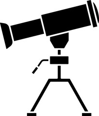 Illustration of Telescope Icon in Flat Style.