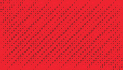 Red comic halfton background vector © Laiju Akter