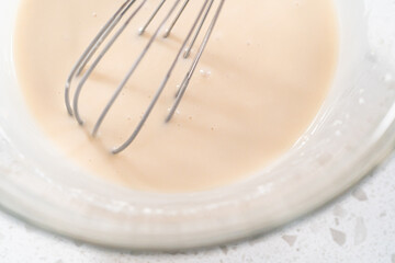 Simple vanilla bundt cake from box cake