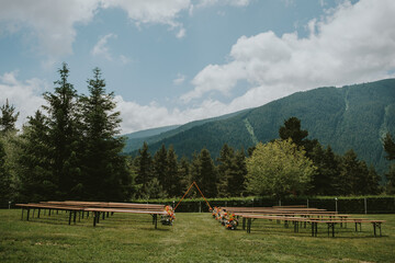 landscape with fence