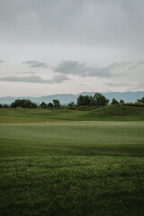 golf course in the morning