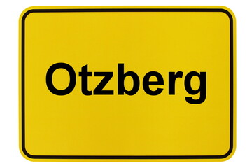 Illustration eines Ortsschildes der Gemeinde Otzberg in Hessen
