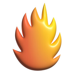 fire icon on white