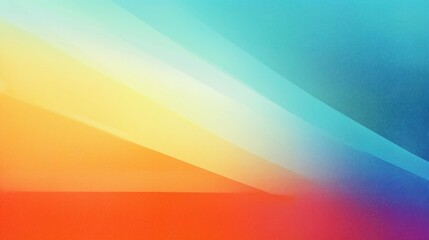 Obraz premium Retro 70s Grainy abstract with rays.