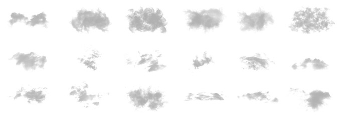 Pakiet białych chmur, dym © markstudio2008