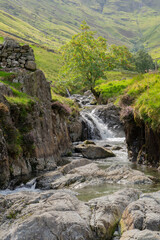 Small waterfall at Grains Gill, Seathwaite
