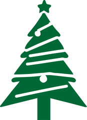 Fototapeta premium Christmas tree icon 7