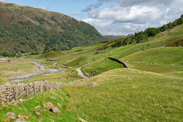 Seathwaite Valley in the Lake District, Cumbria
