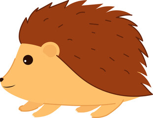 Isolated Porcupine Character Flat Icon.