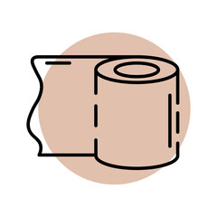 Vector toilet paper icon
