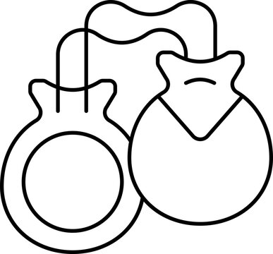 black outline castanets musical instrument clip art preview