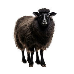 black sheep isolated on white