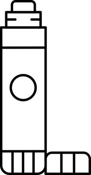 black and white glue stick clip art preview