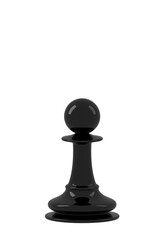 The pawn, a chessboard piece - 3D Illustration