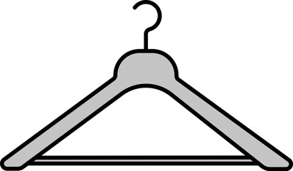 Isolated Hanger Icon In Flat Style.