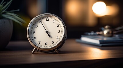 Naklejka premium Clock. Concept of time management. Generative AI