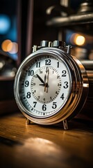 Clock. Concept of time management. Generative AI