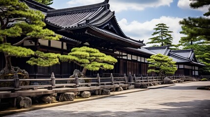 Exterior of an ancient school building in Japan