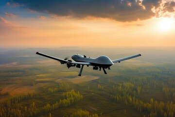 Fototapeta premium USA Military UAV