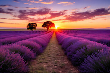 Violet Fields of Lavender