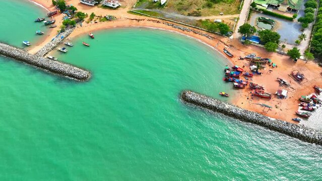 Breakwaters are often constructed using a variety of materials, including rocks, concrete blocks, steel piles, or a combination of these. The choice of materials depends on factors like wave energy.
