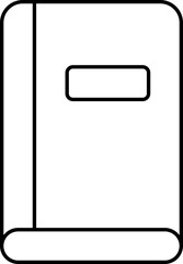 Isolated Book Icon Or Symbol In Line art.
