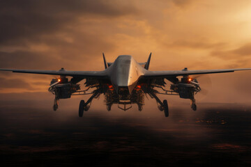 Silent Sky Guardian: Unmanned Military Aircraft