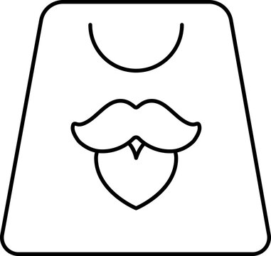 recommend clip art: Isolated Shopping Bag Icon in Thin Line Art.