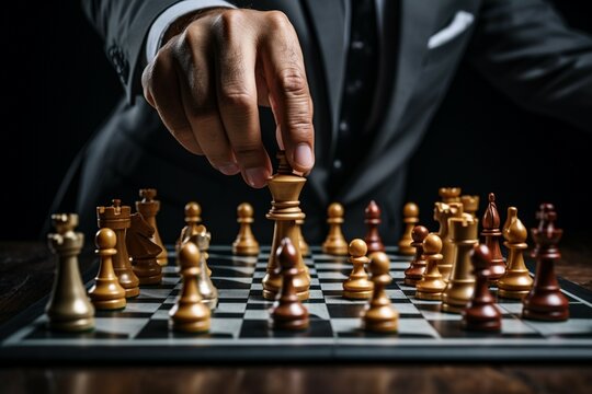 Strategic Moves, Chess Game Stock Photo - Image of chess, chessboard:  41812666