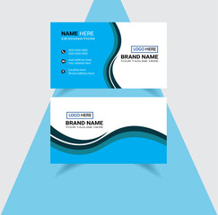 modern business card design . double sided design template . Creative and Clean Business Card Template.