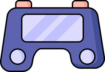 Vector Illustration of Blue Gamepad.