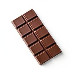 Fototapeta premium chocolate bar isolated on white