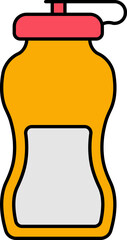 Sports Water Bottle Icon In Flat Style.