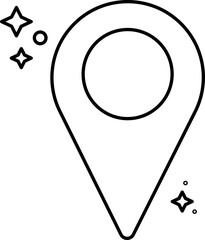 Party Or Celebration Location Map Point Icon
