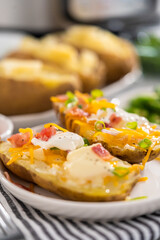 Pressure Cooker Baked Potatoes