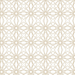 Repeated Arabesque Pattern Background.