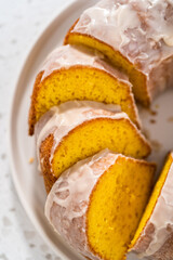 Simple vanilla bundt cake from box cake