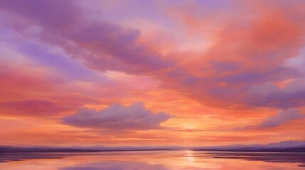Fototapeta premium Captivating Dusk Sky Background Evening Sky Background Sunset Horizon Design Twilight Sky Backdrop Picturesque Dusk Landscape Elegant Nightfall Sky Illustration AI Generative