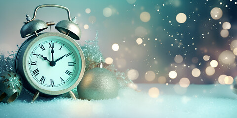 Festive Christmas Clock Stock Photo
Holiday Clock Background Image
 Timeless Christmas Countdown...