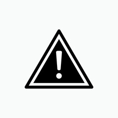 Exclamation Icon. Warning, Alert Symbol - Vector.  