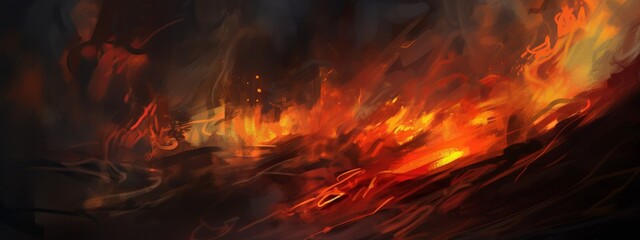 fire, flame, heat, hot, bonfire, burn, burning, fireplace, campfire, night, red, wood, light, orange, black, warm, abstract, blaze, danger, yellow, camping, firewood, inferno, camp, generative, ai